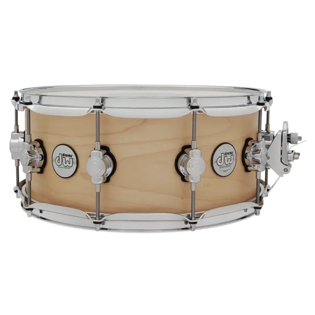 DW Drum Workshop Design Series DDLM0614SSNS 6x14" All-Maple Snare, Natural Satin