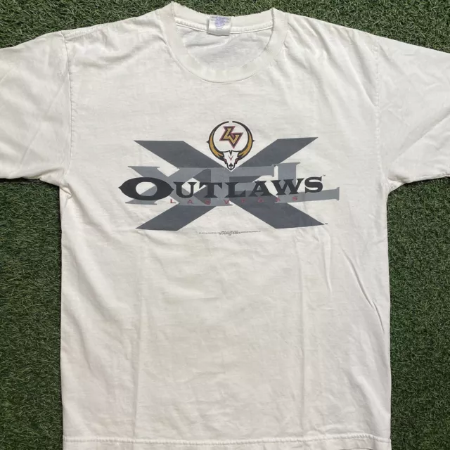 Vintage XFL Shirt Large 90s 00s Las Vegas Outlaws Extreme Football Game-day Tee 2