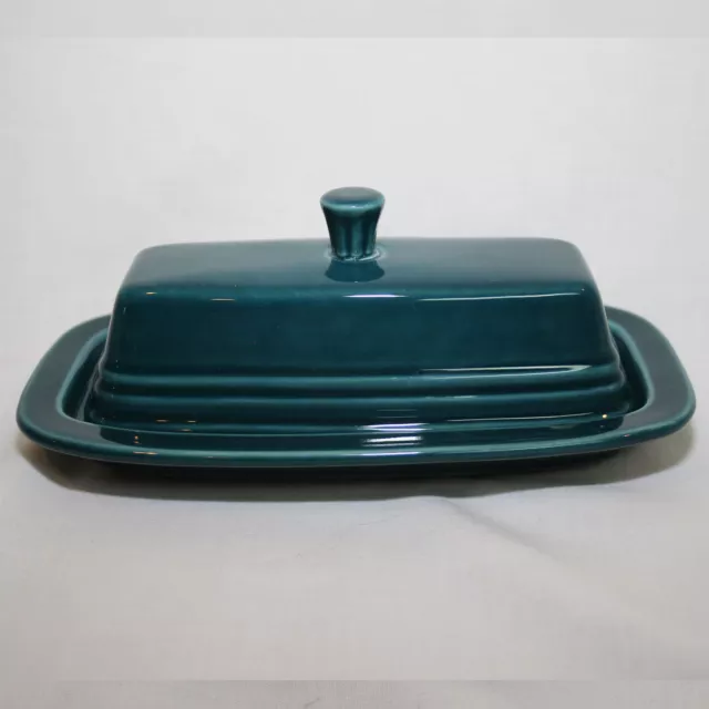 Fiesta Ware Juniper Covered Butter Dish & Lid Homer Laughlin HLC NWT