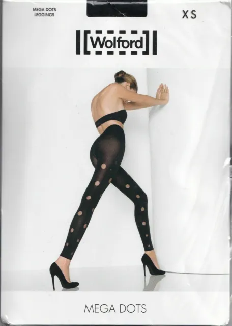 Leggings WOLFORD MEGA DOTS coloris Black. Taille XS.