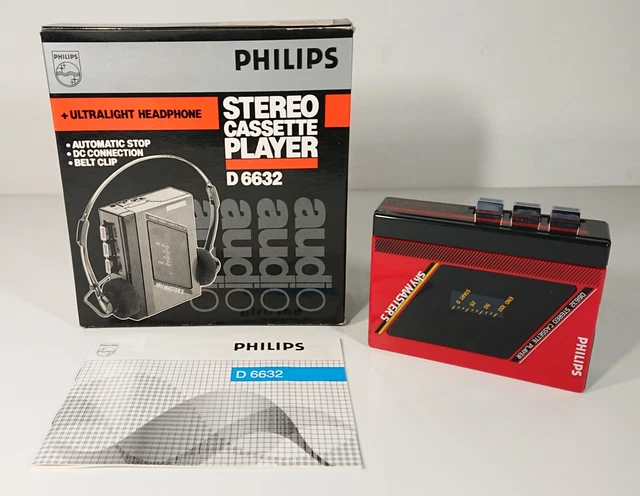 Lecteur Cassette Philips D6632 SkyMASTER 5 – Courroie Neuve, Fonctionne – Occasion