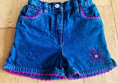 Mini Mode Girls Denim Shorts Age 1.1/2 -2 Years Excellent Condition Elasticated