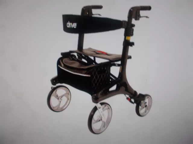 Rollator Drive Nitro Carbon De Vilbiss Leichtgewicht Luxusklasse 150 Kilo