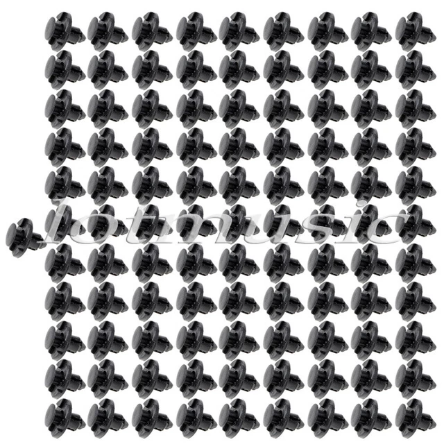 100 pcs Bumper push pin clips Plastic Rivets Cars Door Trim Panel Retainer Clips