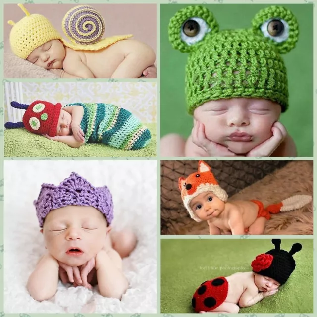 Costume Photography Prop Outfit Baby Boy Girl Knit Clothes Newborn Photo Crochet