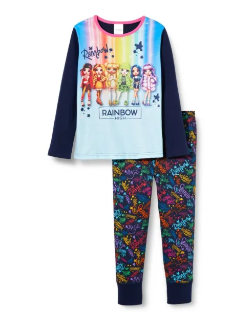 Rainbow High Girls Pyjamas, Kids Cotton Doll PJs Ages 5 to 12 Years