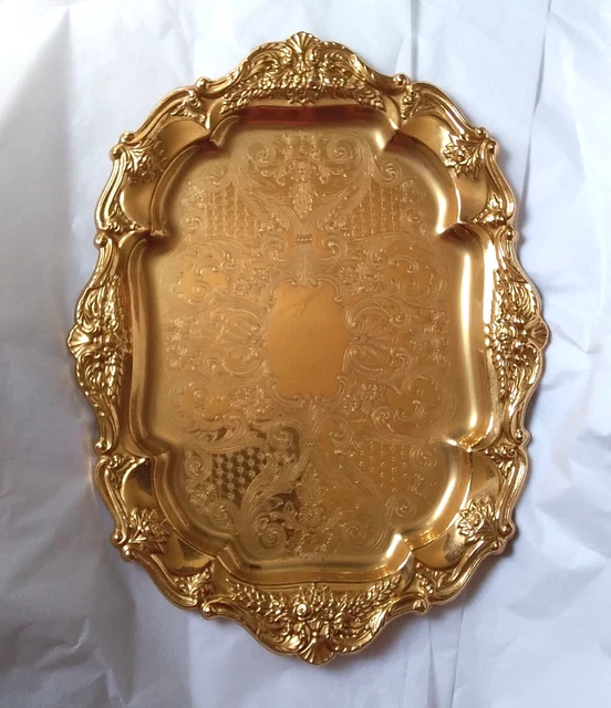 WOLFF FEINGOLD AUFLAGE Dore or Fin, Antique Serving Platter