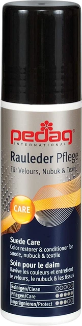 Pedag Suede Color Restorer, German Made, Applicable Indoors, Navy Blue, 2.6 Oz