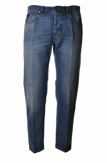 Jeans DONDUP Homme Slim Strappato - 100% Coton, Made In Italy, Taille M, Neuf Avec étiquette