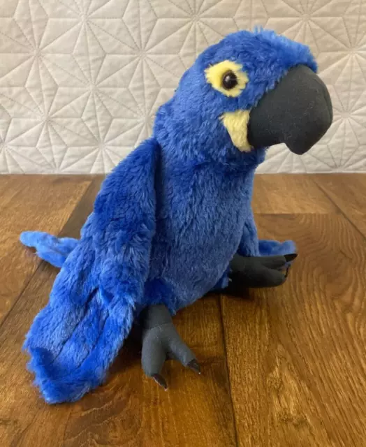 Wild Republic Blue Hyacinth Macaw Parrot Bird Soft Plush Stuffed Animal Toy