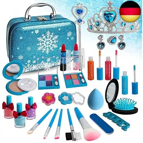 Kinderschminke Set Mädchen, Waschbar Make up Set mit Schminkkoffer Kinder