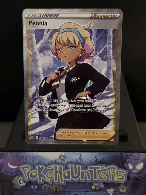 peonia pokemon card Peonia Full Art - 196/198 - Chilling Reign