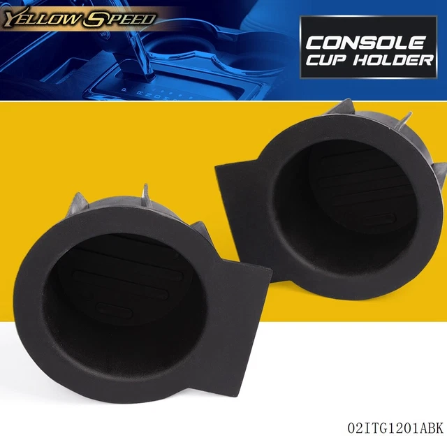 thumbnail image 2 of Silscvtt Beige Center Console Cup Holder Pad For Ford F-150 1997-2003 - Direct Fit 2 of 5