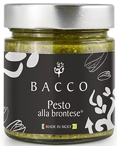 PESTO DI PISTACCHIO ALLA BRONTESE BACCO PISTACCHI IN OLIO EVO NOCELLARA ETNA 90g