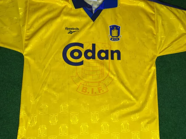 PERFECT Bröndby Brondby IF 1997 1998 Reebok XL Denmark Jersey Shirt Trikot M519 3