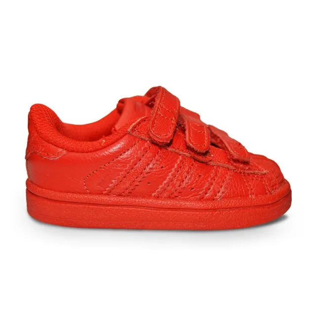 Adidas Superstar CF I UK 4 for toddlers Infants AQ3061 Red