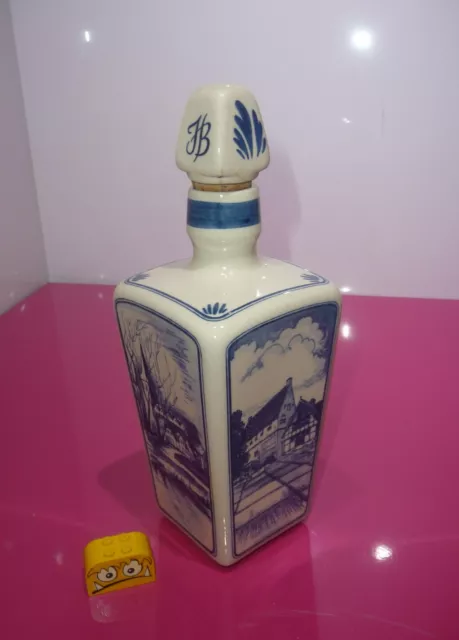 Goedewaagen Blue Delft 2435  Holland Flasche Keramik  0,5 L