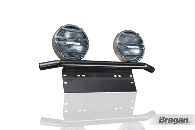 Number Plate Light Bar+Chrome Lamps x2 For Universal Car Van TODOTERRENO 4x4