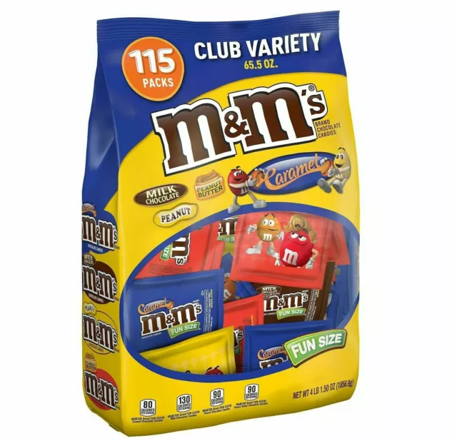 M&M's Lovers Halloween Fun Size Variety Mix 27.01 Ounce 50 Piece
