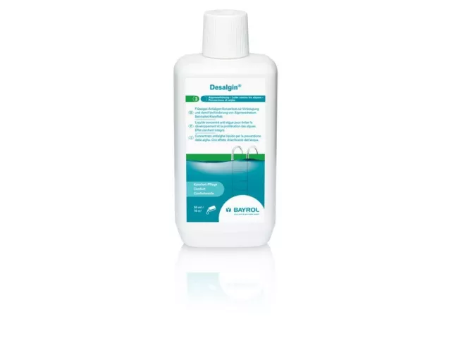 BAYROL Desalgin Algenmittel 1 Liter Algenverhütung Pool Algenex Algenvernichter