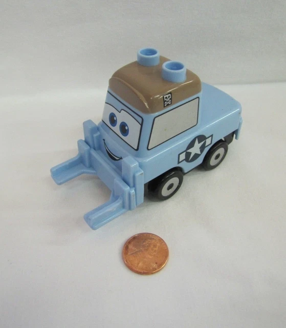 LEGO DUPLO PIXAR Cars ARMY LOGO PIT CREW PITTY FORKLIFT Radiator ...