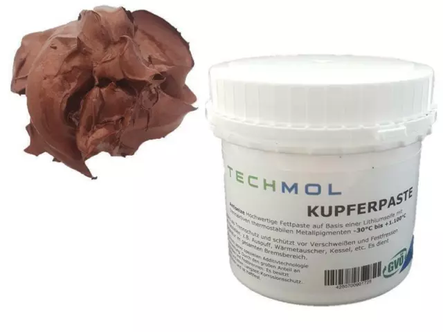 Kupferpaste Kupferfett Anti Seize Paste Fett Bremsenpaste 250g Dose