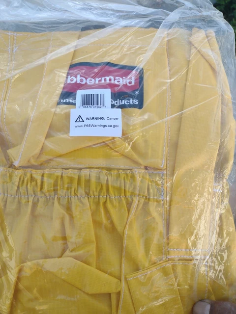 RUBBERMAID Commercial Brute 2642 Trash can Caddy Bag HD Vinyl FG264200YEL NEW RUBBERMAID Commercial Brute 2642 Trash can Caddy Bag HD Vinyl FG264200YEL NEW