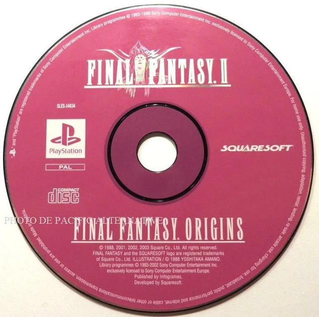 Final Fantasy Origins Sur PS1 - Complet PAL FR - Très Bon état - Jeu Rare