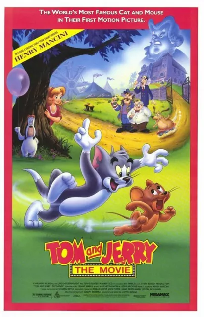 TOM & JERRY: THE MOVIE - 27"x40" Original Movie Poster One Sheet 1993