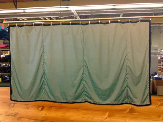 Tan Curtain/Stage Backdrop/Partition, Non-FR, 9 H x 15 W