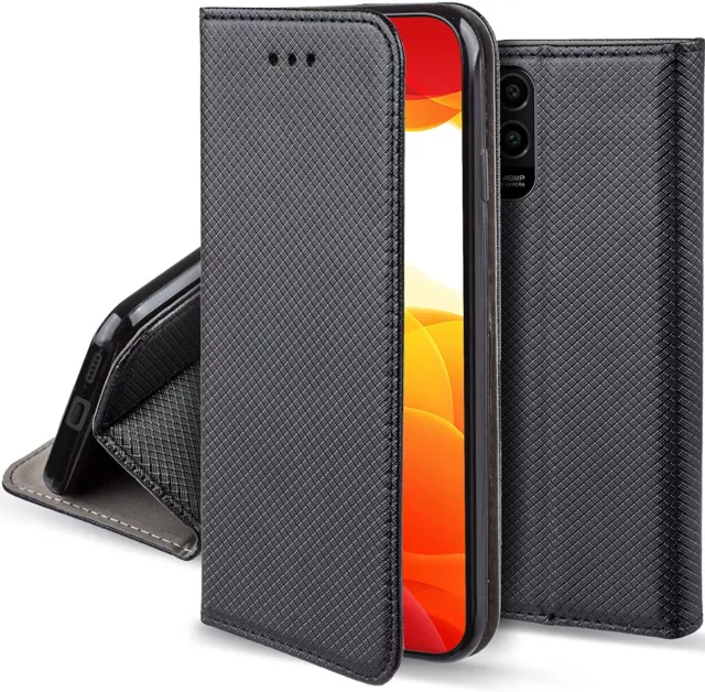 Custodia Libro Per Smartphone Xiaomi -Cover Libretto Cellulare Smart Magnet Case