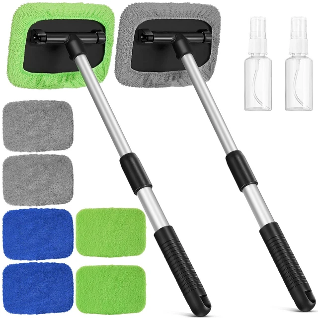 2 Sets Windshield Cleaner Car Window Cleaner Auto Window Cleaning Tool