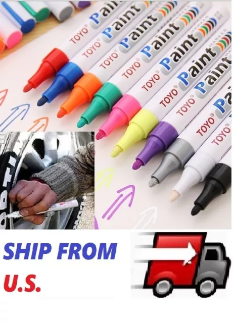 Universal Waterproof Permanent Paint Marker Pen Car Tyre Tire Tread Rubber Metal