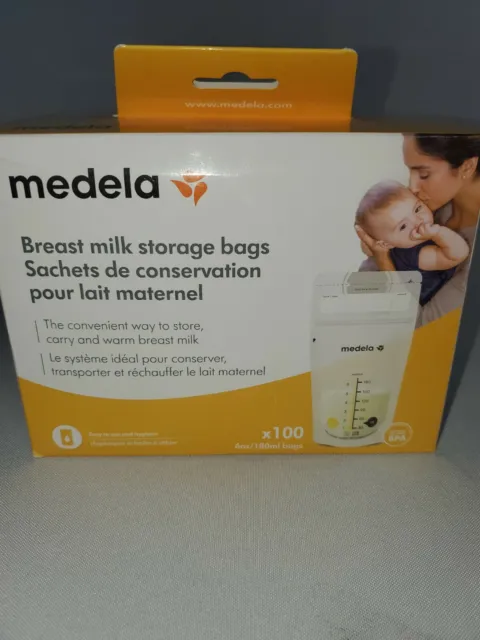Medela Breast Milk Storage Bags, 100 Count, Ready to Use Breastmilk Bags