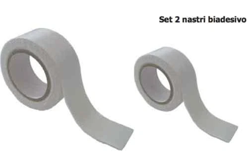 KIT 2 pezzi NASTRO BIADESIVO BI ADESIVO DOPPIO SPESSORE rotolo 25 mm x 1,3 mt