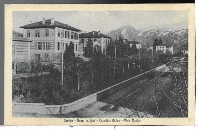 TRENTO (141) - LEVICO Bagni m.500. Ospedale Civico. Viale Rovigo - Fp/Vg 1923