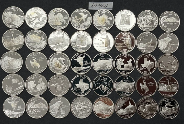 Washington Silver Quarter Roll of 40 Coin | S Proof 90% Silver 2002-2008 | W400