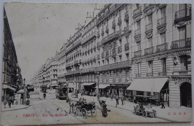 Paris 75 CPA Street Rennes Animated Good Condition 1907