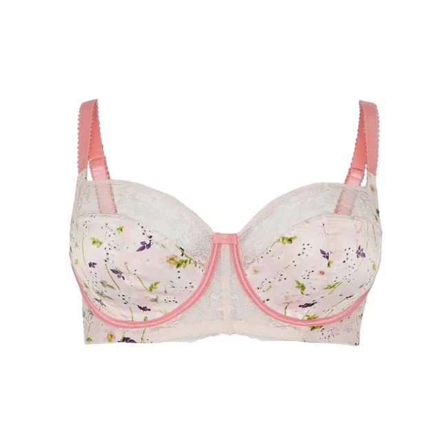 Gorgeous Womens/Ladies Balcony Rose Satin Longline Bra (DH5825)