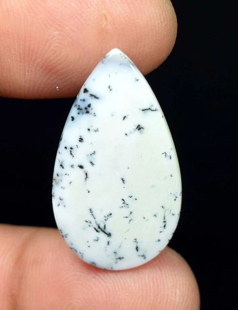 Opalite Dendrite Naturelle Opale Poire Cabochon Pierre Gemme Lâche 13.90 Ct