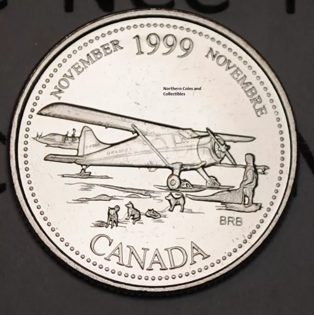 Canada 1999 November 25 cents UNC Millenium Series Canadian Quarter