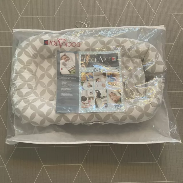 Dock A Tot Deluxe Baby Dock • Lounger • Tummy Time Aid 0-8 Month