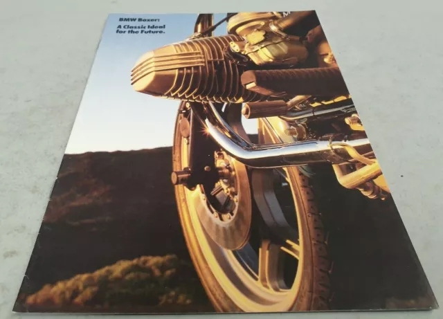 1985 BMW BOXER  Motorcycle  Original Sales Brochure