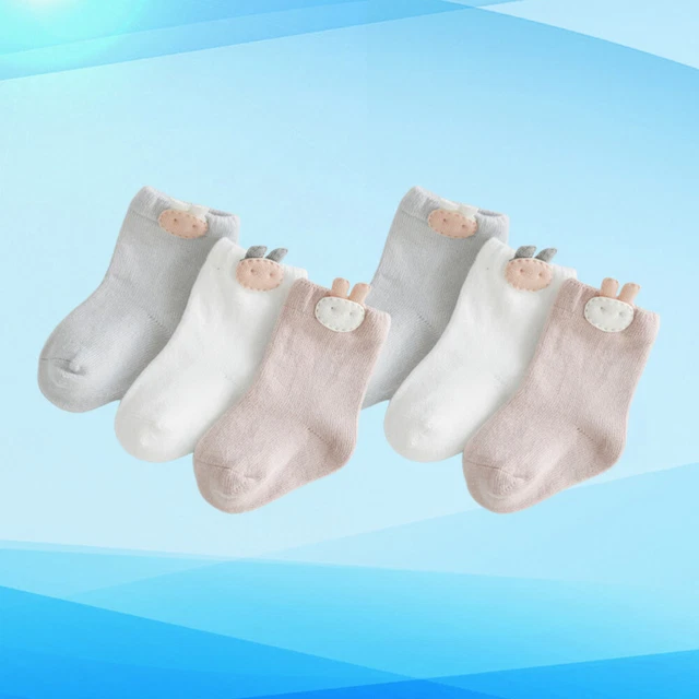 3 paia calze antiscivolo cartone animato scarpe calze pantofole 3