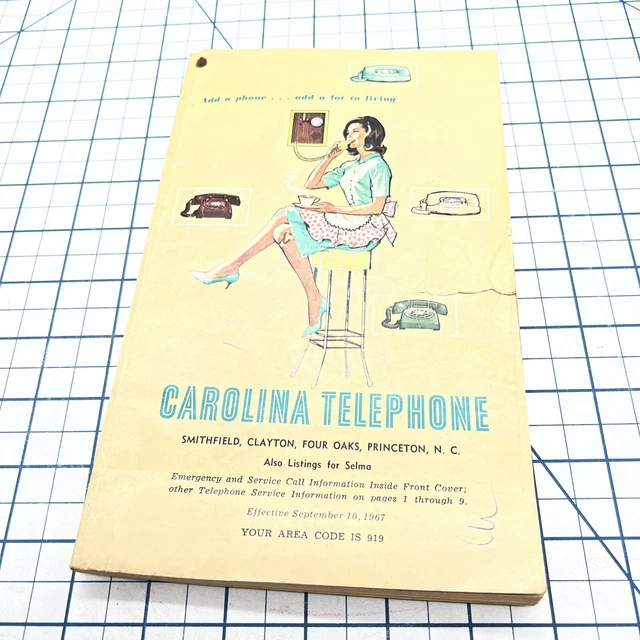 1967 Smithfield Clayton Selma North Carolina Nc Phone Book Genealogy Advertising