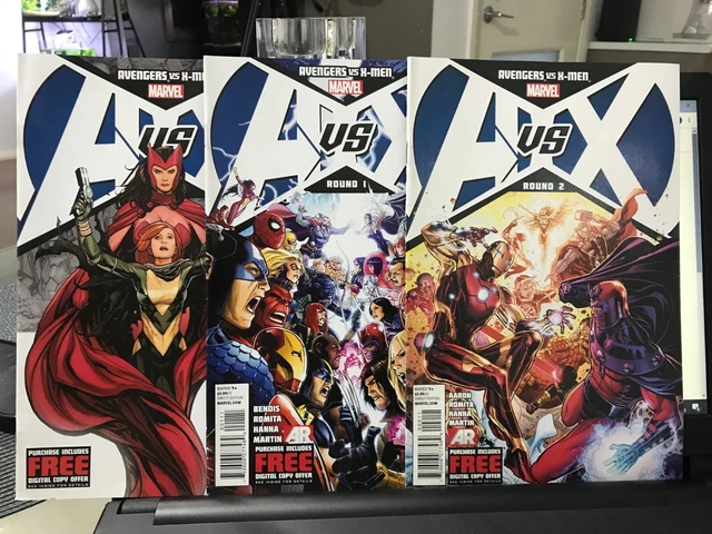 Avengers vs Xmen #0, 1, 2 Set Marvel Comics
