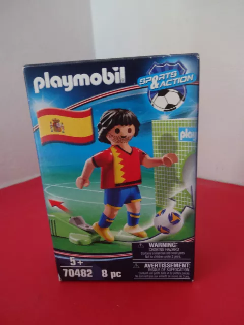 PLAYMOBIL 70482 - Sports & Action - joueur de foot Espagnol, boîte