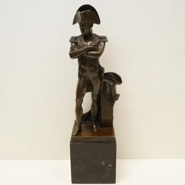Statue Napoleon French Style Bronze Signed Sculpture