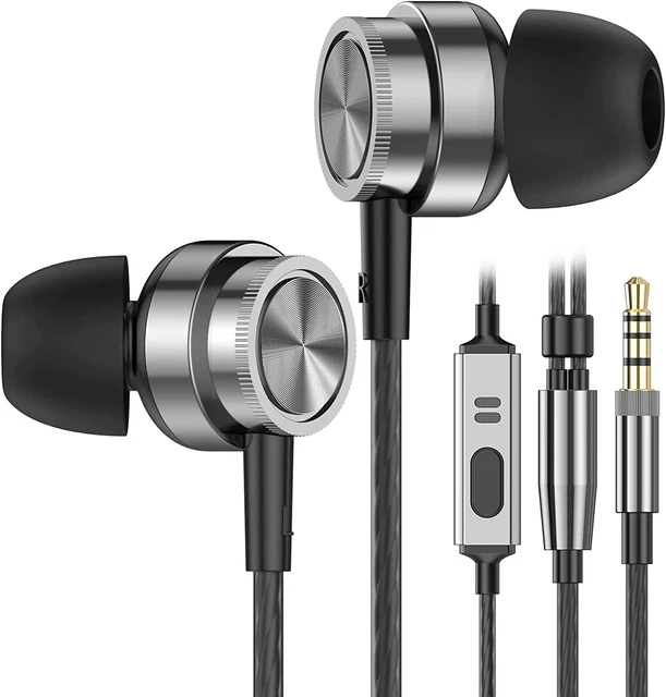 Ecouteurs Filaires Intra-Auriculaires Avec Micro Son HD - Anti-Bruit  Jack 3.5Mm