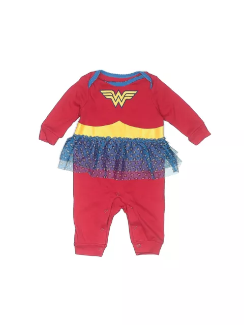 Wonder Woman Girls Red Long Sleeve Outfit 3-6 Months
